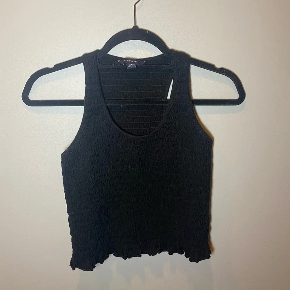 American Eagle Ruched Razorback Tank Top - Picture 1 of 5